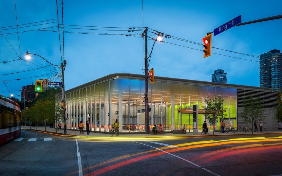 07 future ontario line station building at southeast corner of king st e and berkeley st corktown