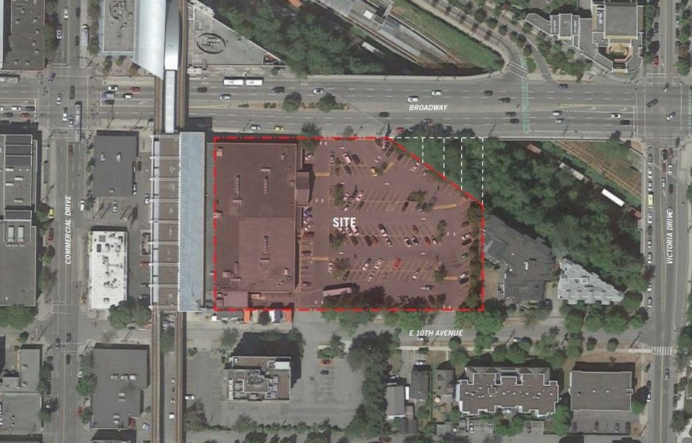 1780 E Broadway, next to Commercial Station in Vancouver.