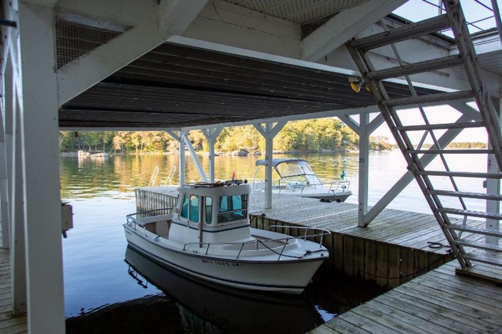 40 boat house exterior covered slip