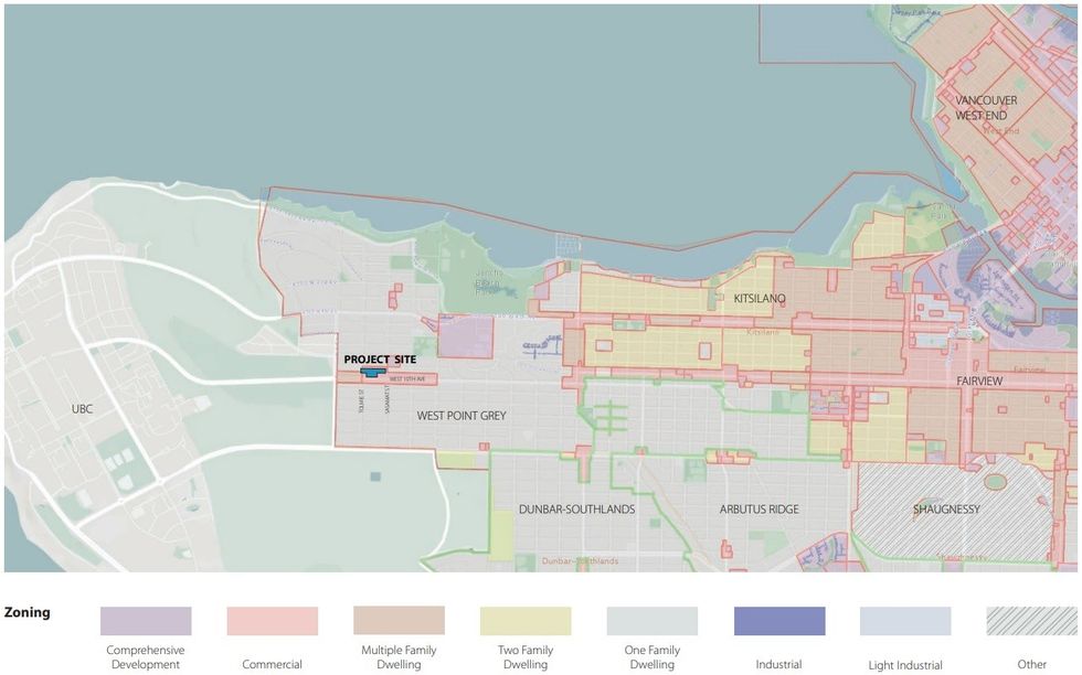 4545 W 10th Avenue and its surrounding context.