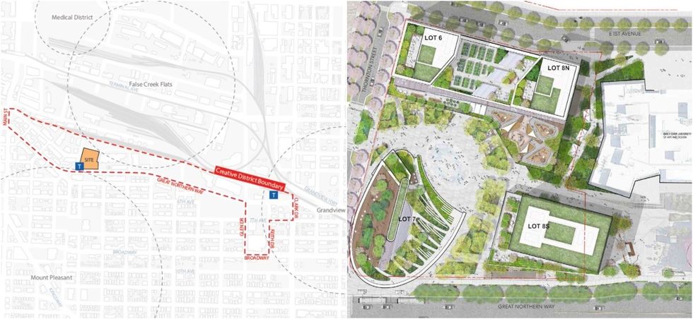 455-565 Great Northern Way and 1850 Thornton Street.