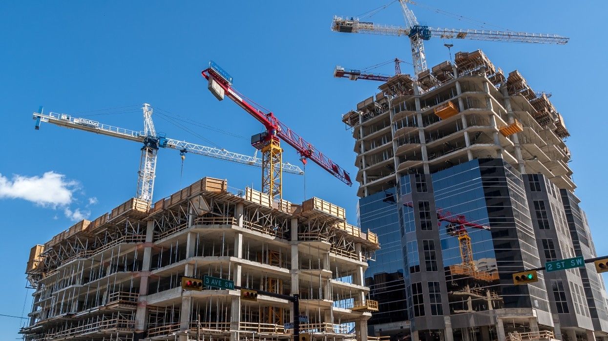 A construction site in Calgary.