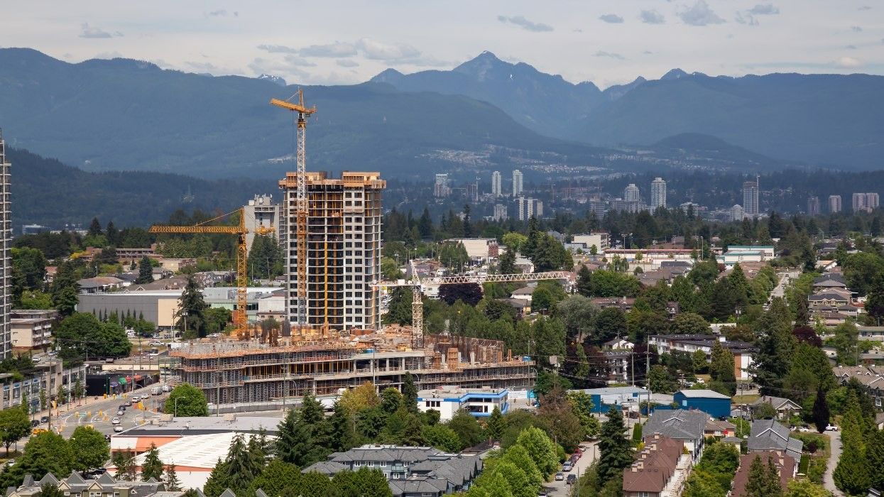 A construction site in Metro Vancouver.