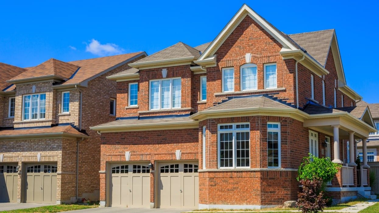 A custom built brick home near Toronto.