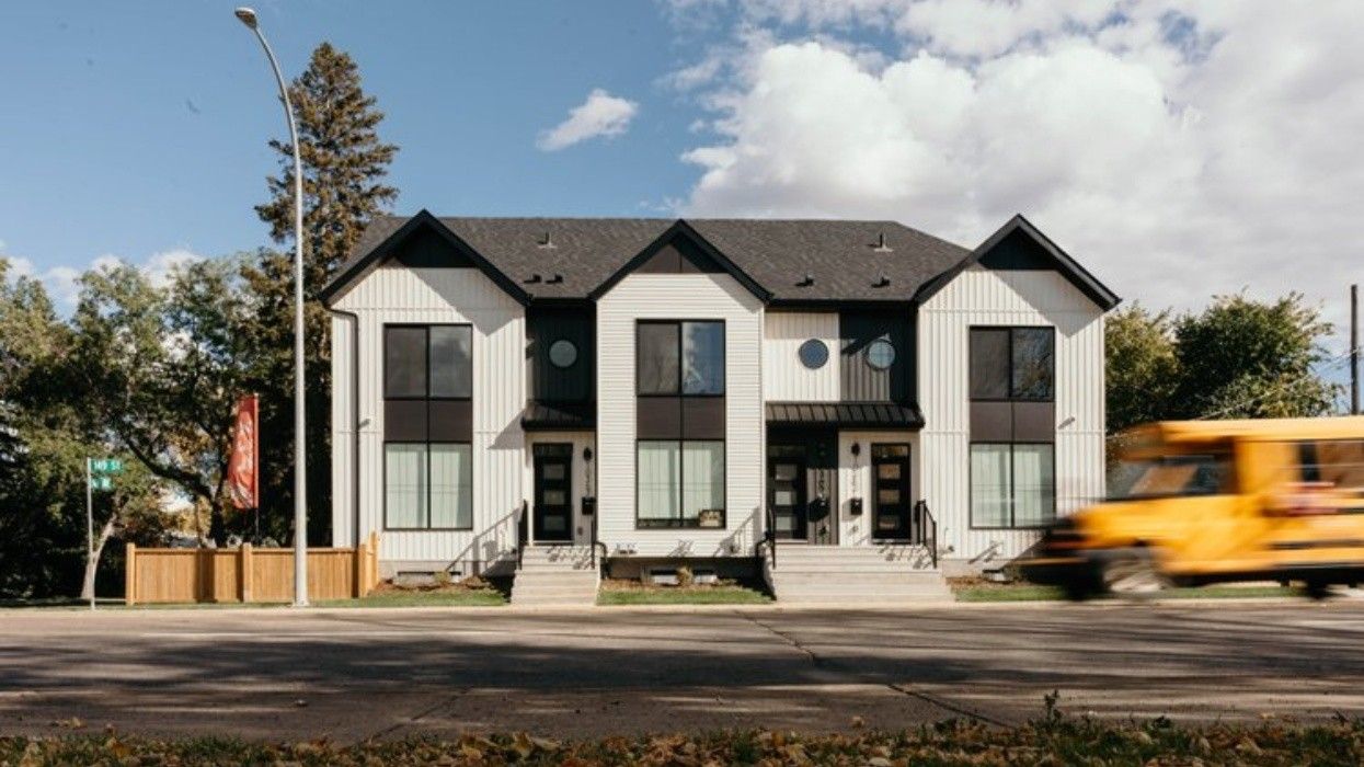 A multi-unit rowhouse in the Grovenor neighbourhood of Edmonton.