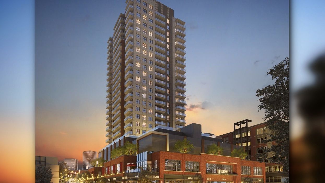 A rendering of 350 Doyle, aka Muse.