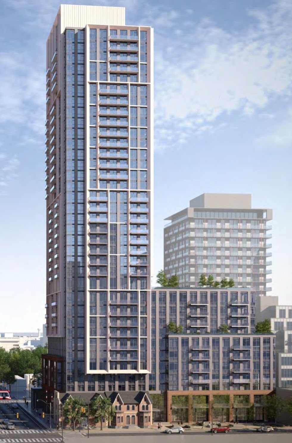 A rendering of a development proposed at 517 Richmond Street East.