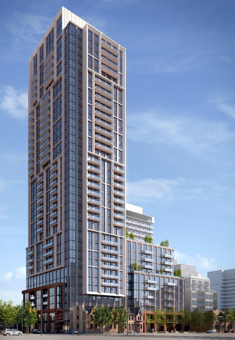 A rendering of a development proposed at 517 Richmond Street East.