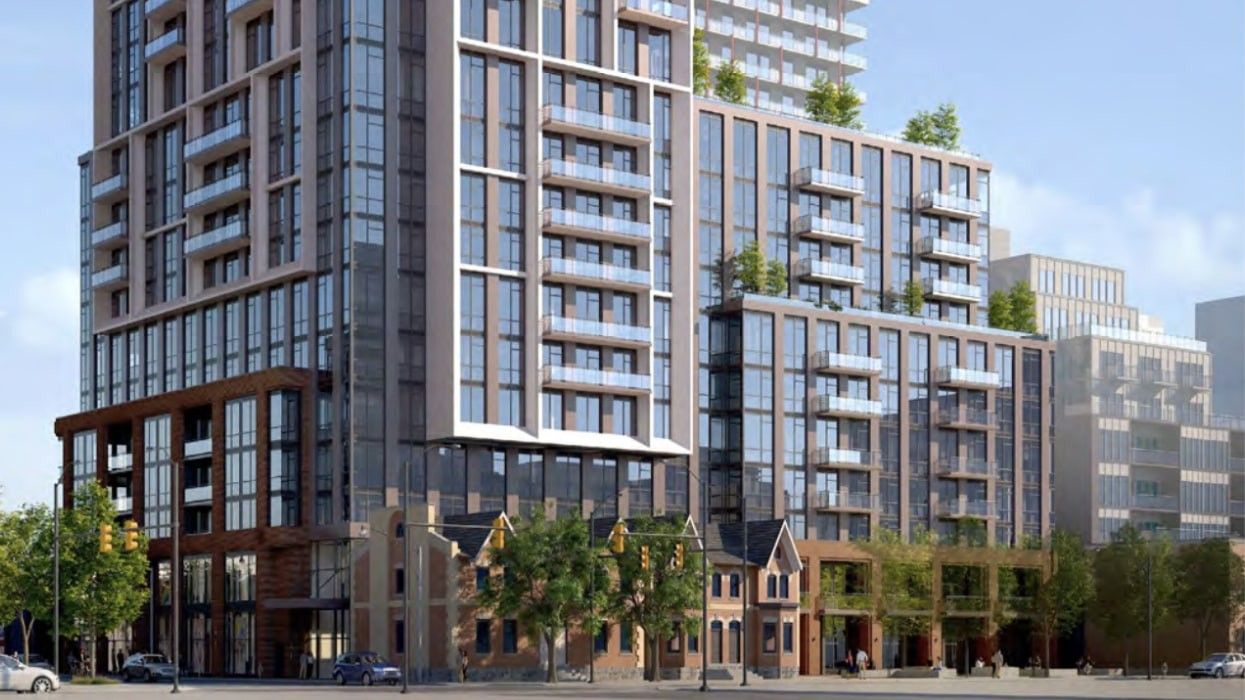 A rendering of a development proposed at 517 Richmond Street East.