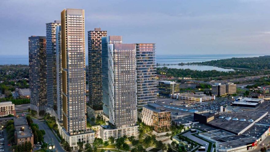 A rendering of CentreCourt's Pickering City Centre development.