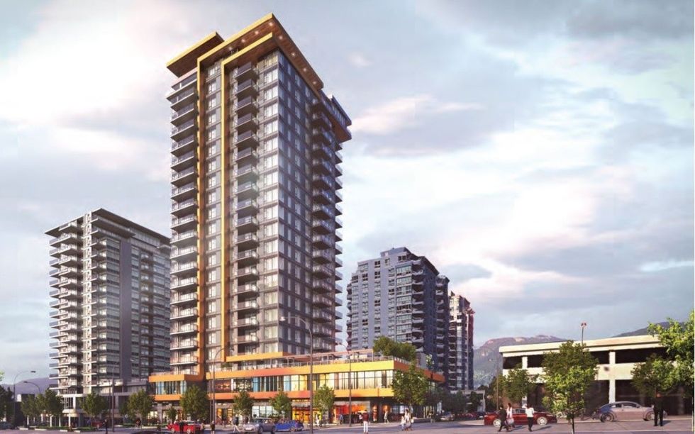A rendering of Elle in North Vancouver.