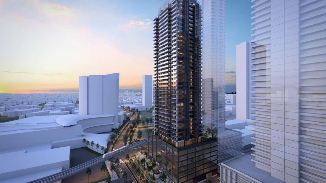 A rendering of Marcon's proposed 42-storey building.