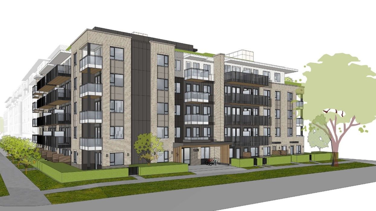 A rendering of the 5-storey rental project Intracorp Homes was planning.