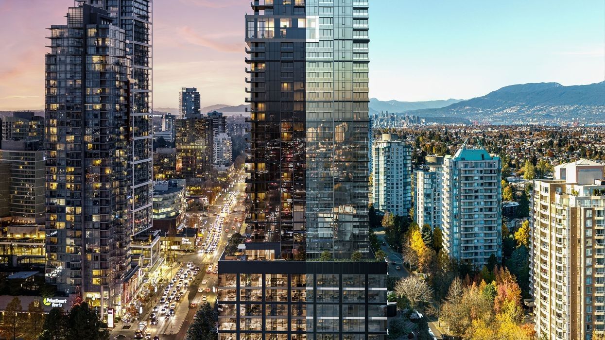 ​A rendering of the 66-storey Citizen tower planned for 4657 Kingsway in Burnaby.