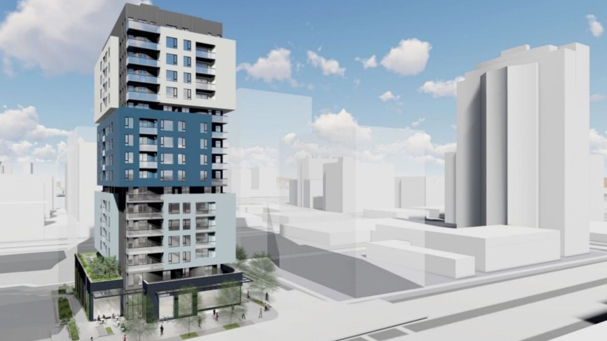 ​A rendering of the building proposed for 5 W 2nd Avenue.