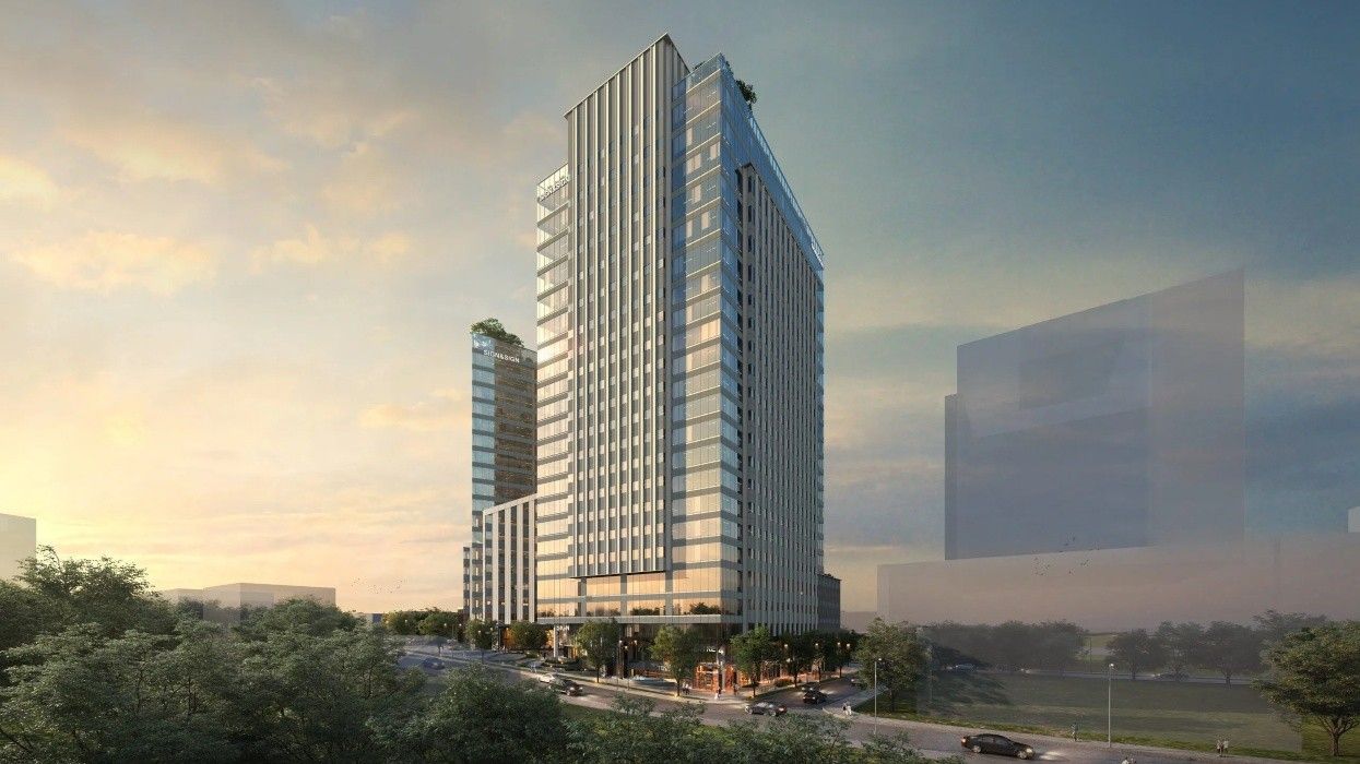 A rendering of the City Centre 4 office tower in Surrey.