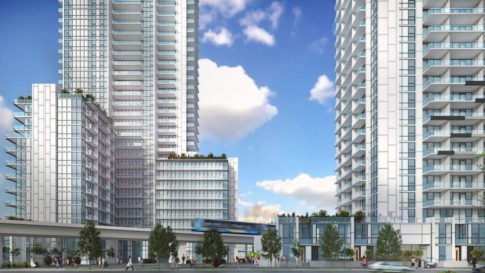 A rendering of the District Northwest project planned for 13438 105A Avenue in Surrey.