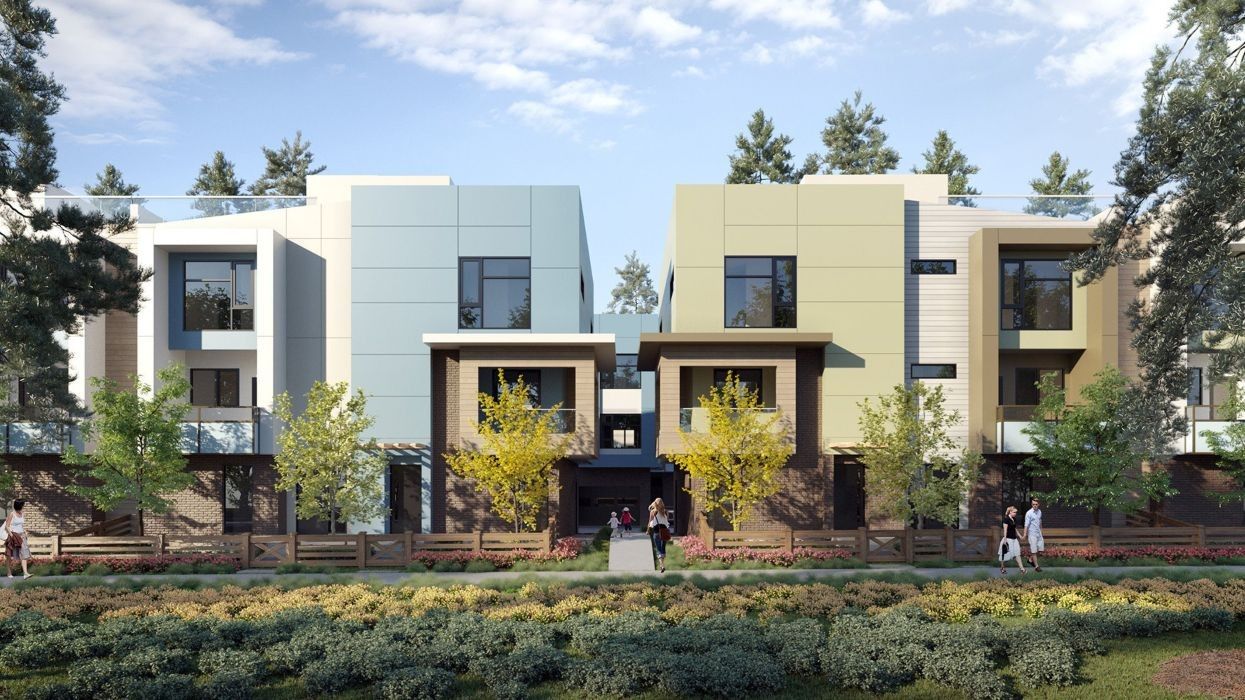 A rendering of the Fergus Creek Homes townhouses.
