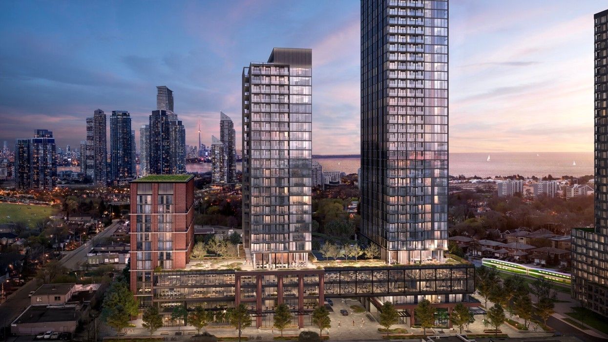 A rendering of the Grand Central Mimico project planned for 23 Buckingham St in Etobicoke.