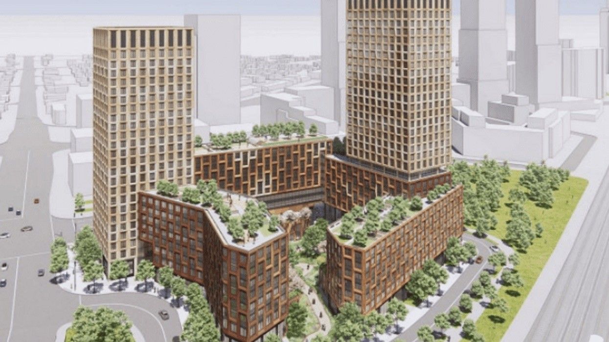 A rendering of the housing Now development at 5207 Dundas Street West.