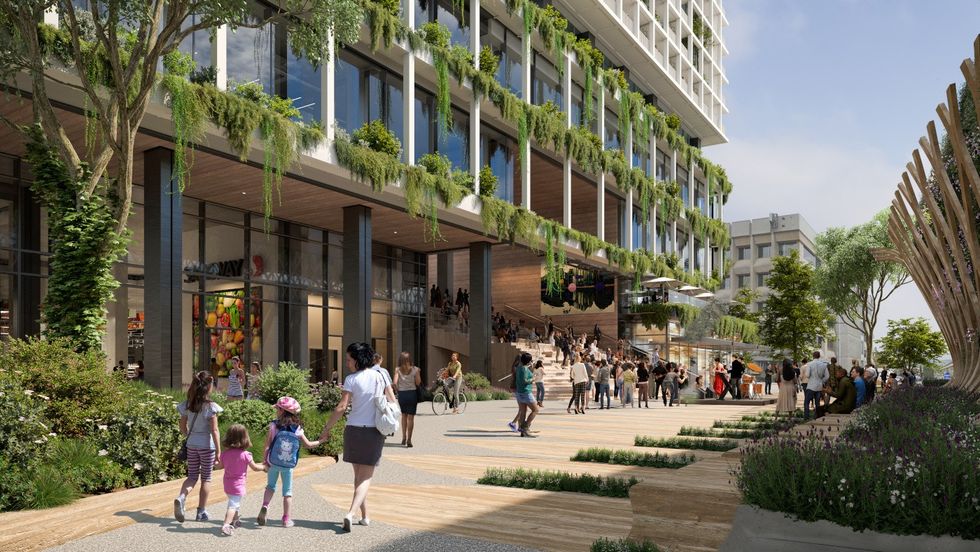 A rendering of the latest proposal for the Broadway-Commercial Safeway on 1780 E Broadway.