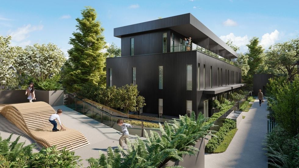 A rendering of the Oak Keys project planned for 851 W 28th Avenue in Vancouver.