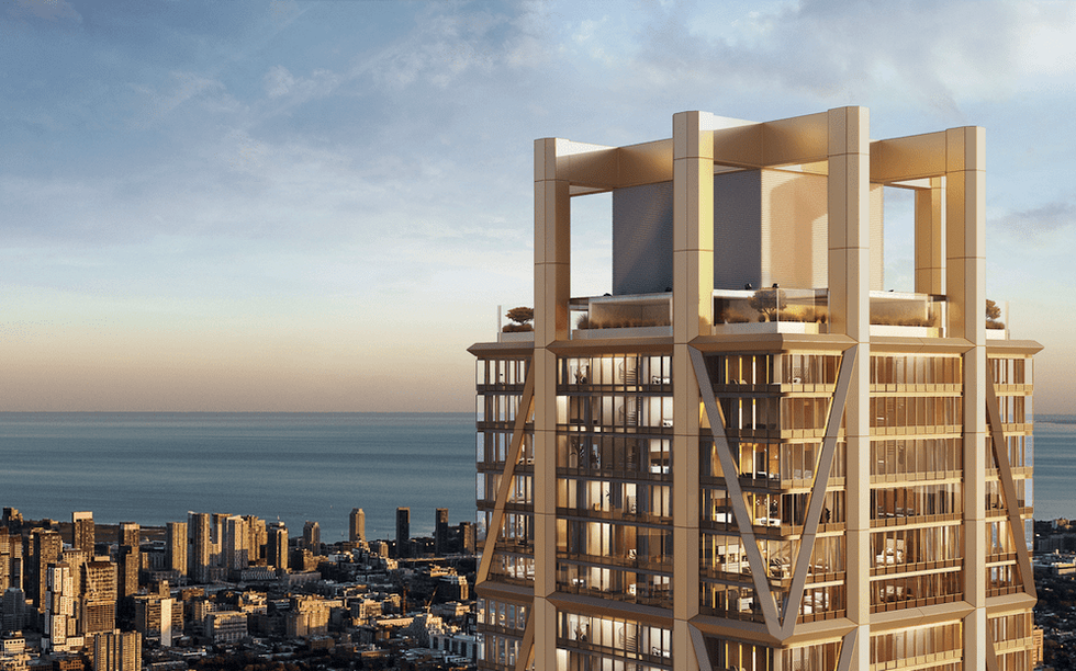 A rendering of The One in Toronto.