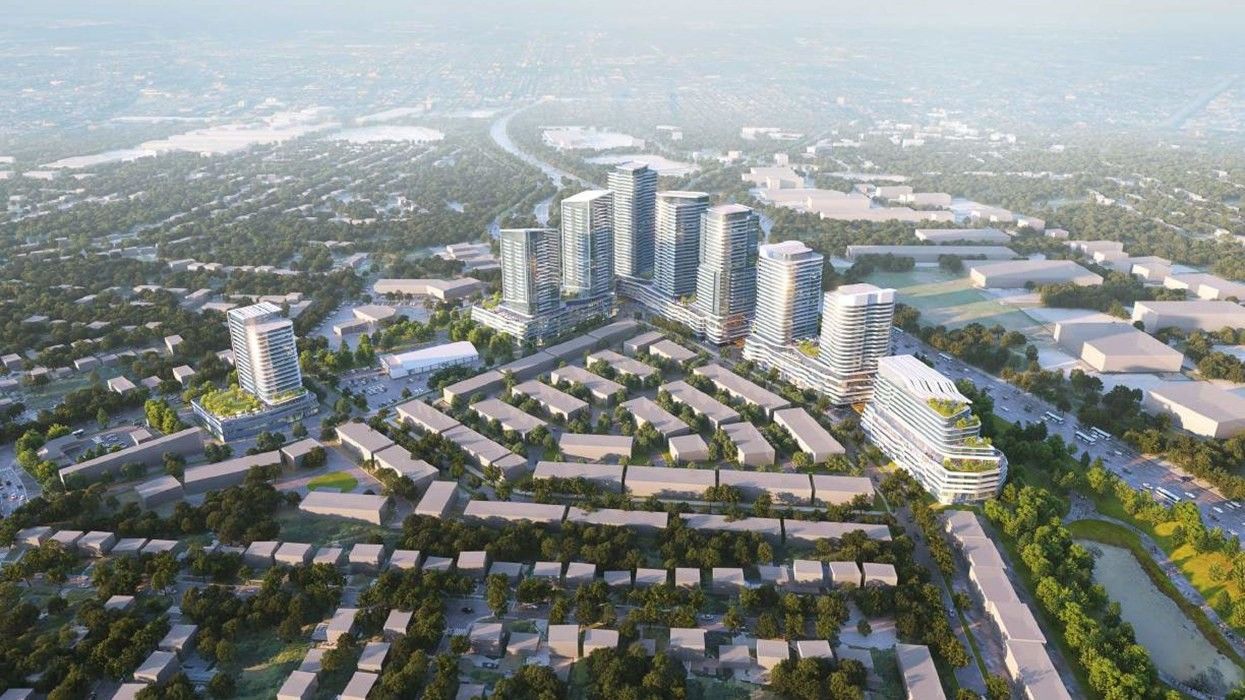 A rendering of the project planned for 175-199 Essa Road and 50 Wood Street in Barrie.