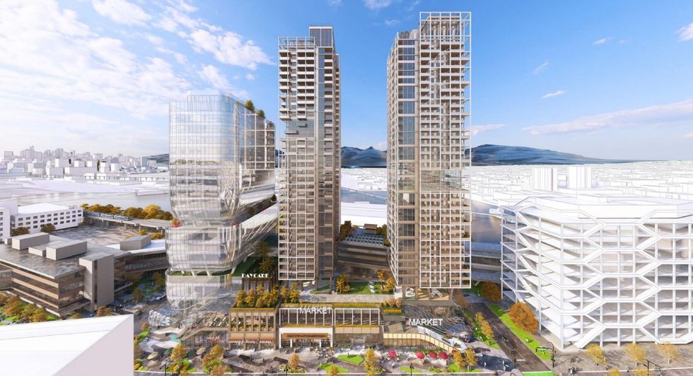 A rendering of the proposal for 1155 E 6th Avenue.