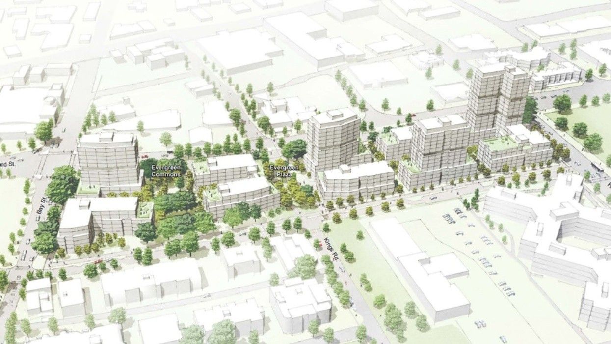 A rendering of the proposed Evergreen Terrace redevelopment in Victoria.