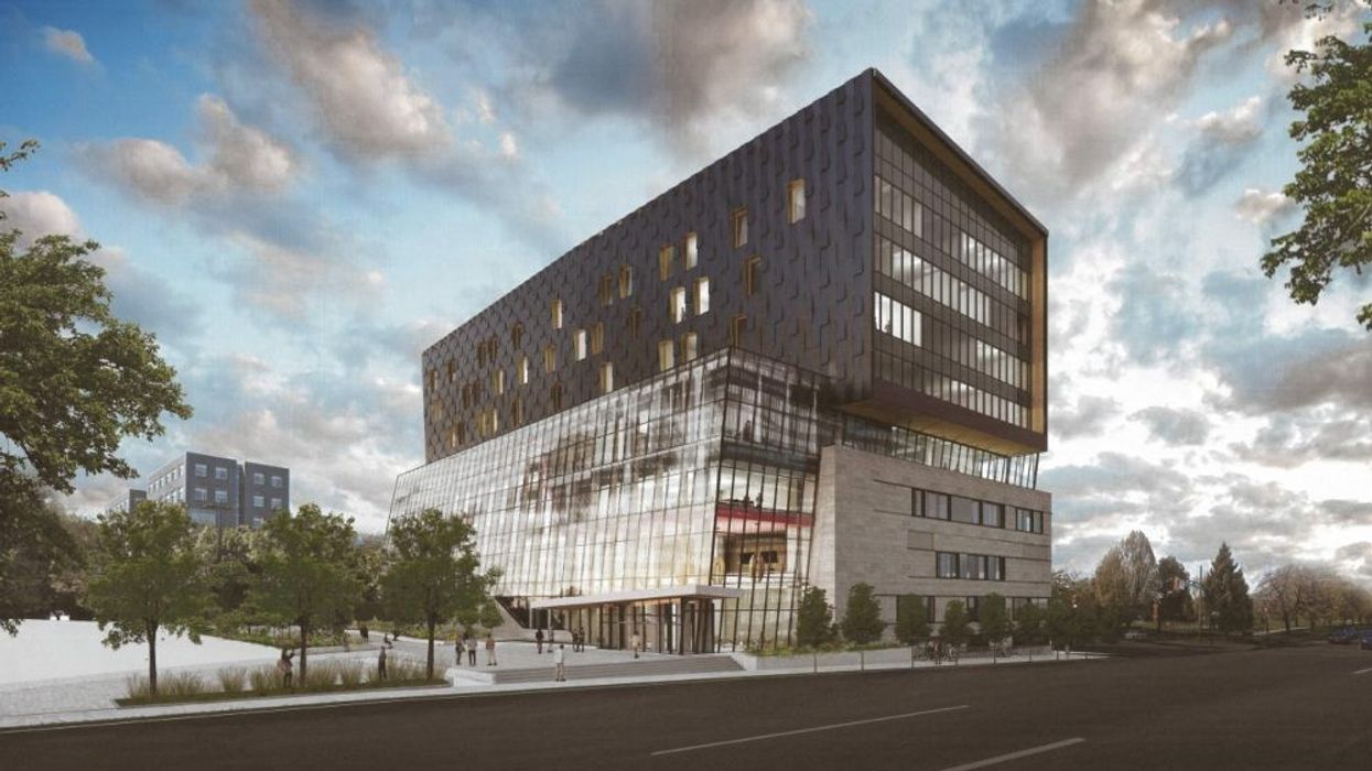 A rendering of the proposed VCC Centre for Clean Energy and Automotive Innovation.