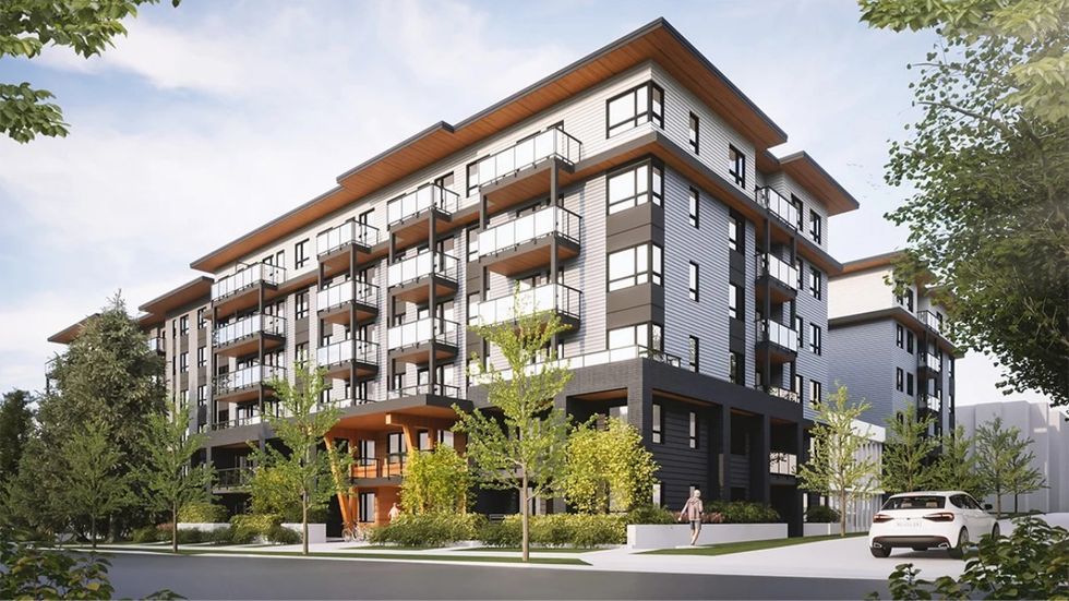 A rendering of the rental project set for 1184 Inlet Street in Coquitlam.