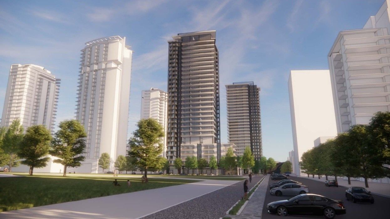 A rendering of the Seylynn Centre development in North Vancouver.