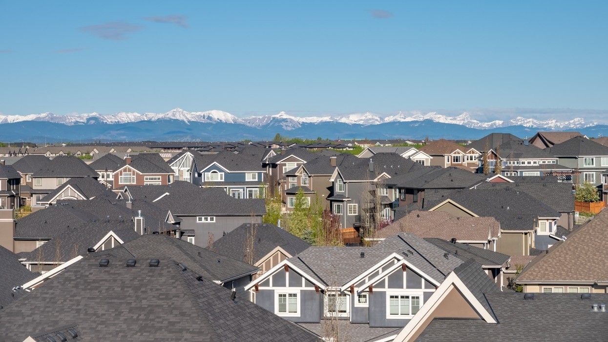 A residential neighbourhood in Calgary.