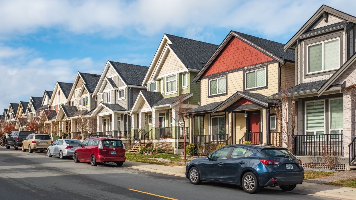 A residential street in Surrey, British Columbia.