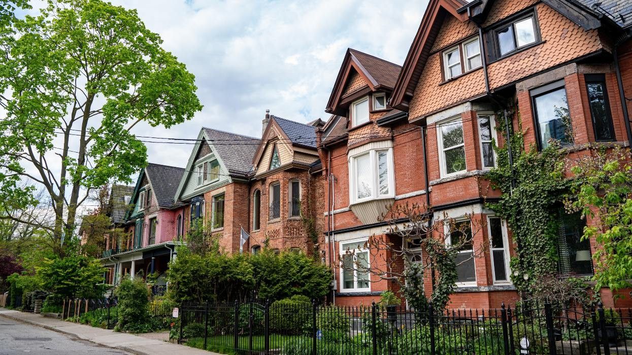 A residential street in Toronto.