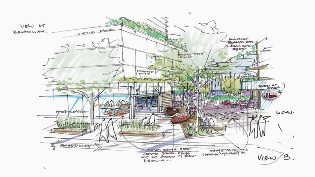 A sketch of the 3200 East Broadway project.