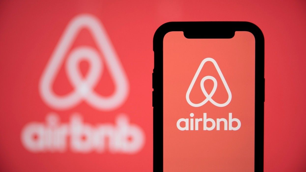 A smartphone showing the Airbnb app.