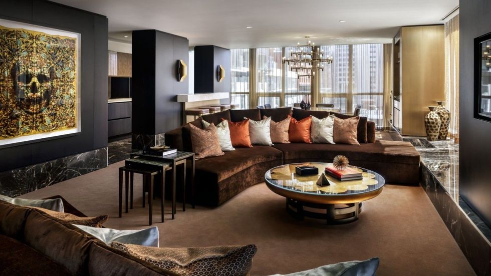 A suite within the Bisha Hotel in Toronto.