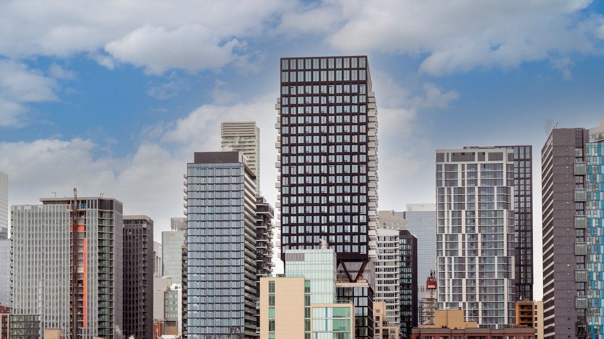 A view of rental apartments and condos in downtown Toronto.