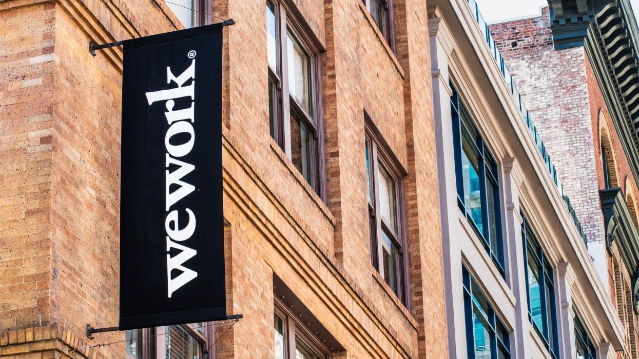 A WeWork co-working space.