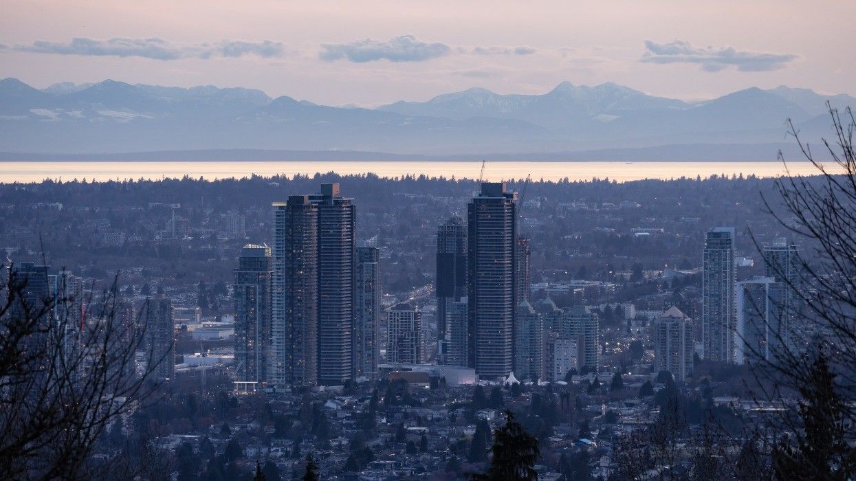 Aerial view of Greater Vancouver.