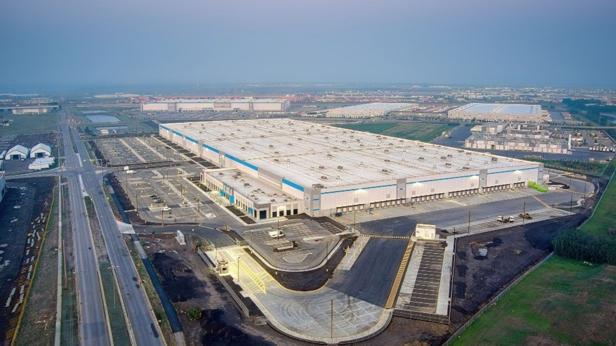 Aerial view of the YYC6 fulfilment centre at 9705 68 St SE in Calgary.
