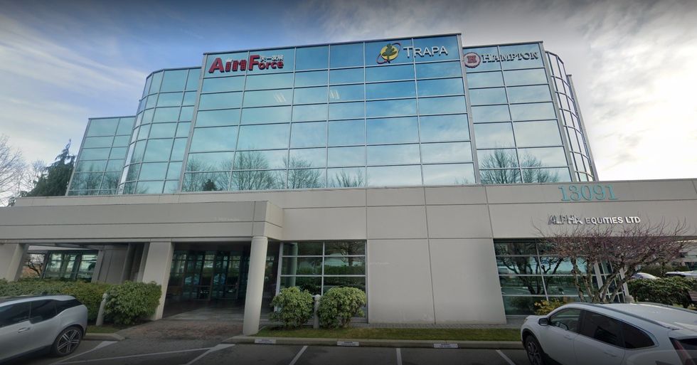 AimForce Development Group's office at 13091 Vanier Place in Richmond.