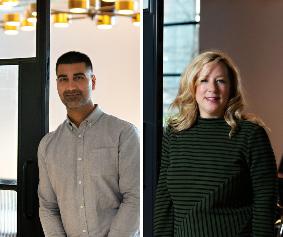 Aly Damji and Leona Savoie