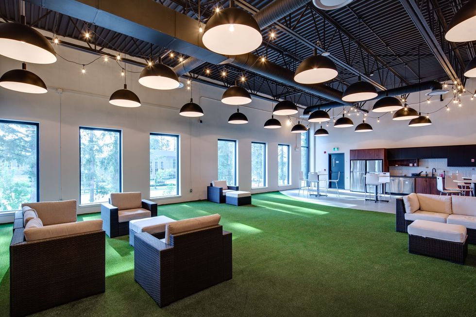 Amenity space within an Outland Living distribution centre in Surrey.