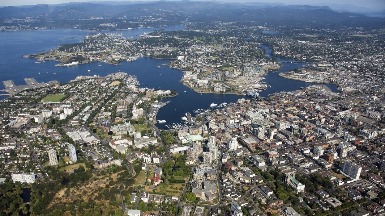 An aerial view of Victoria.