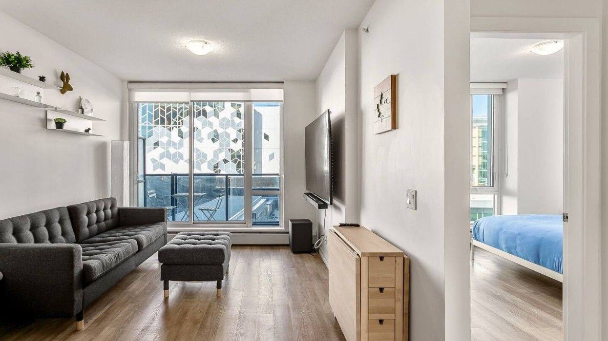 An Airbnb currently available in downtown Calgary.