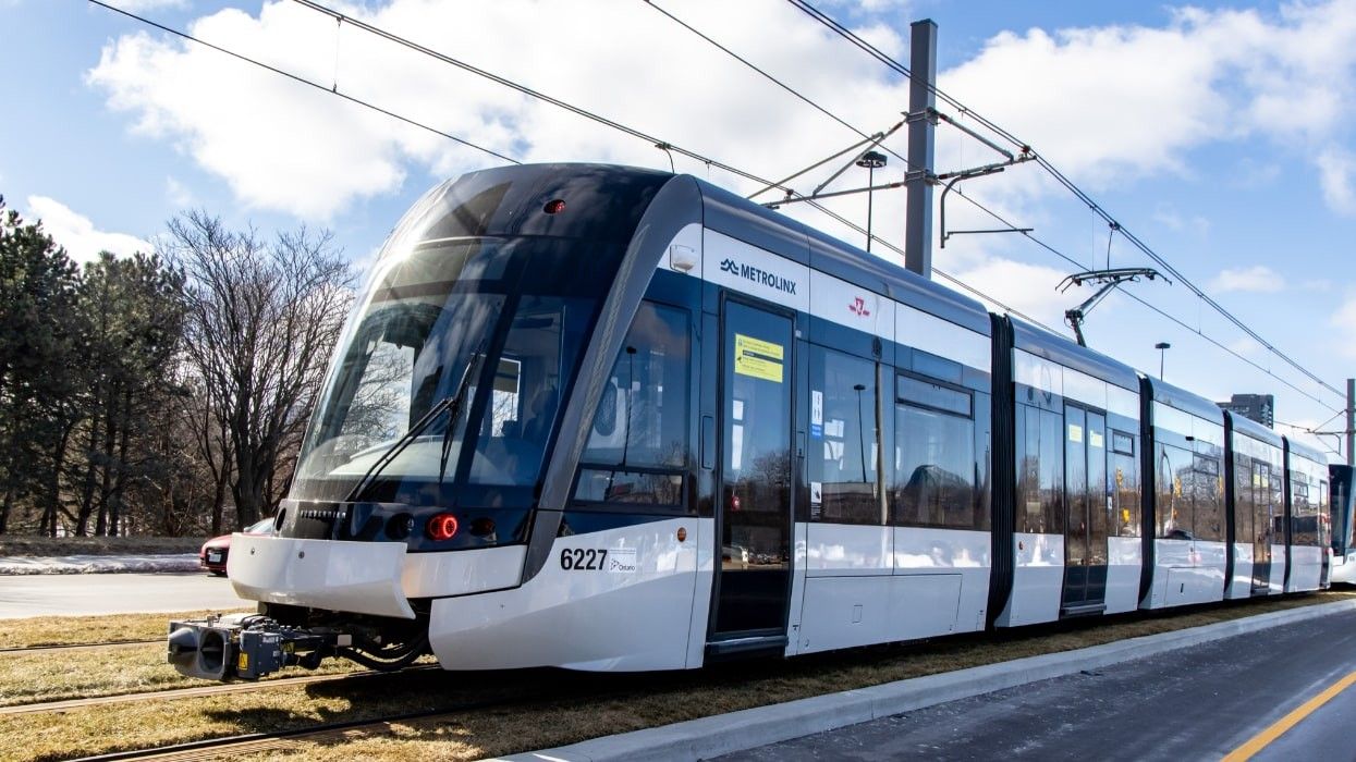 An Eglinton Crosstown LRT train.