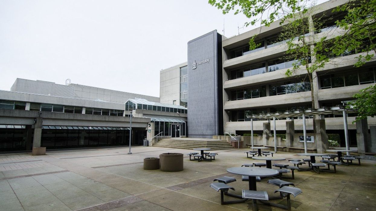 An exterior photo of Burnaby City Hall.